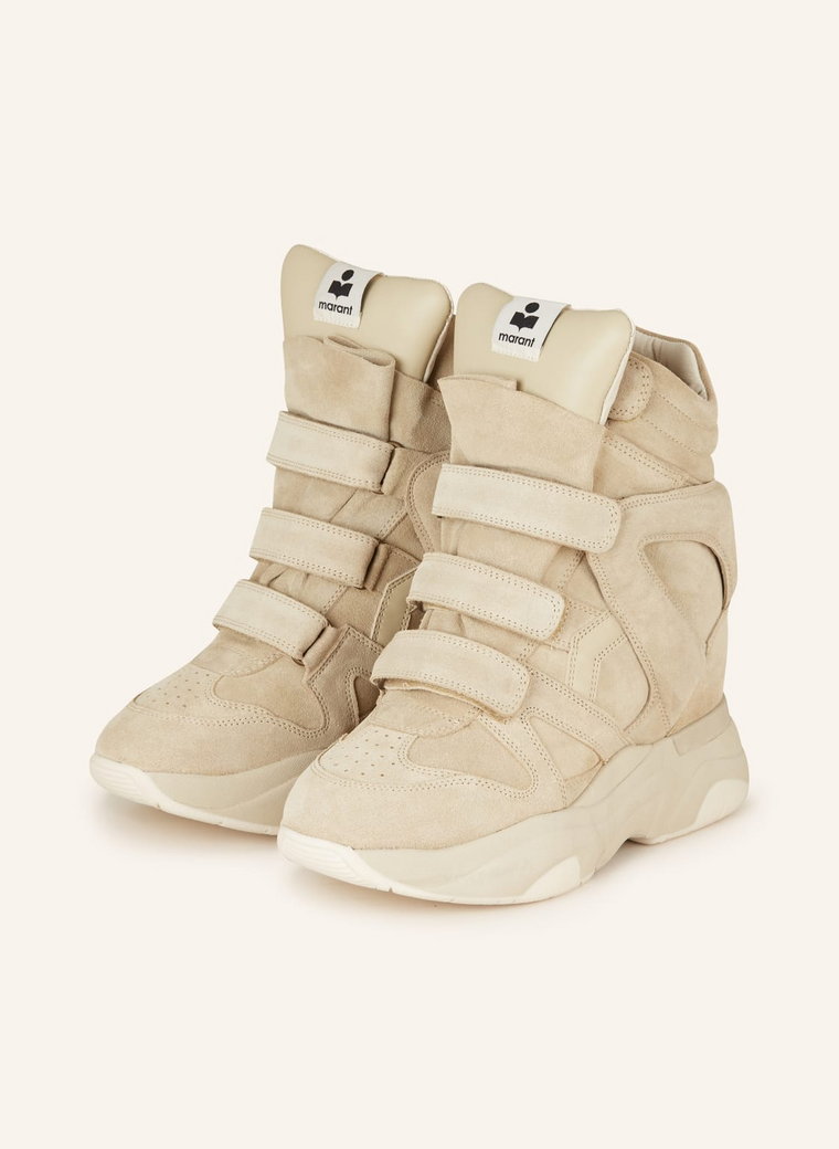 Isabel Marant Wysokie Sneakersy Balskee beige