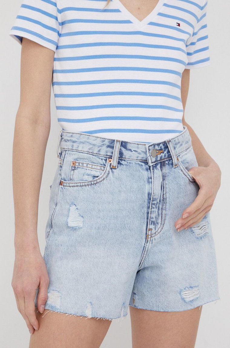 Dr. Denim szorty jeansowe damskie gładkie high waist