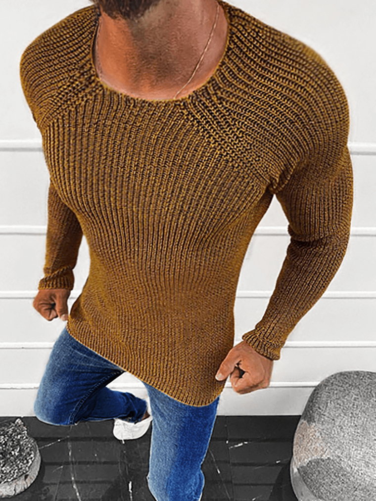 Sweter męski brązowy OZONEE L/2492