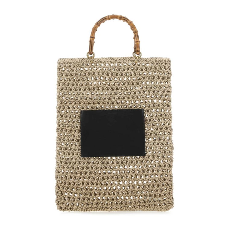 Beige Rope Medium Shopping Bag Jil Sander