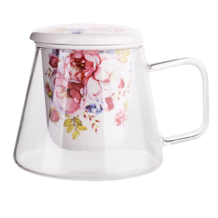 Kubek z porcelanowym zaparzaczem Scarlett, 300 ml, w pudełku