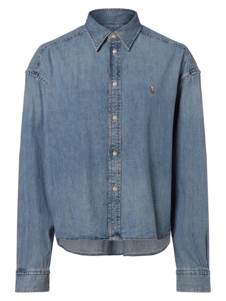 Polo Ralph Lauren - Damska koszula jeansowa, niebieski