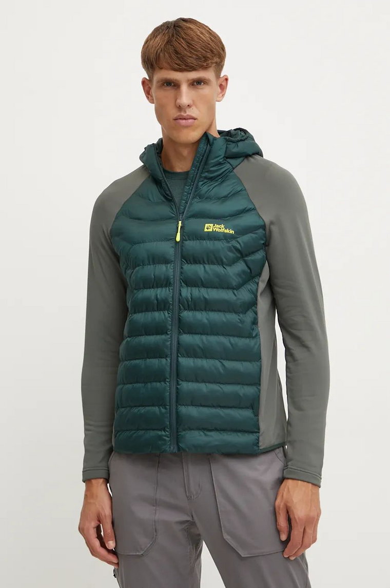 Jack Wolfskin kurtka sportowa Routeburn Pro Hybrid kolor zielony 1710512.