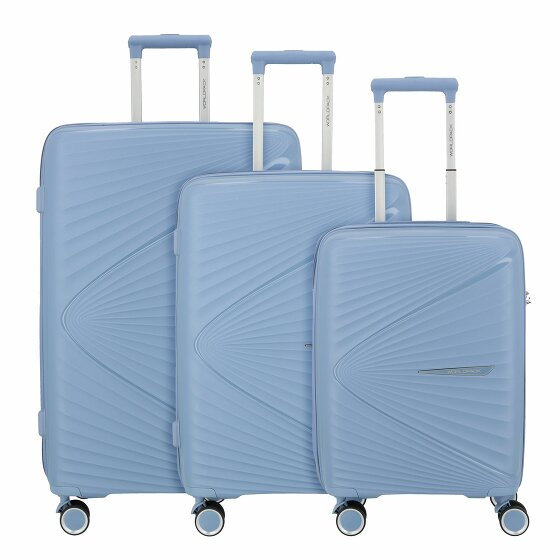 Worldpack Vegas 4 kółka Zestaw walizek 3-części graublau
