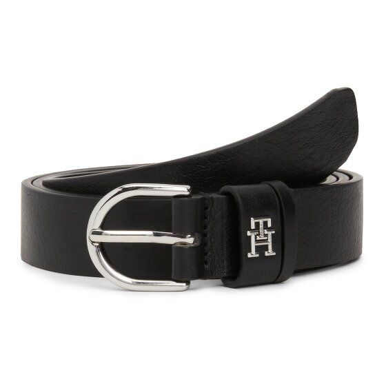 Tommy Hilfiger Essential Effortless Pas Skórzany black 110 cm