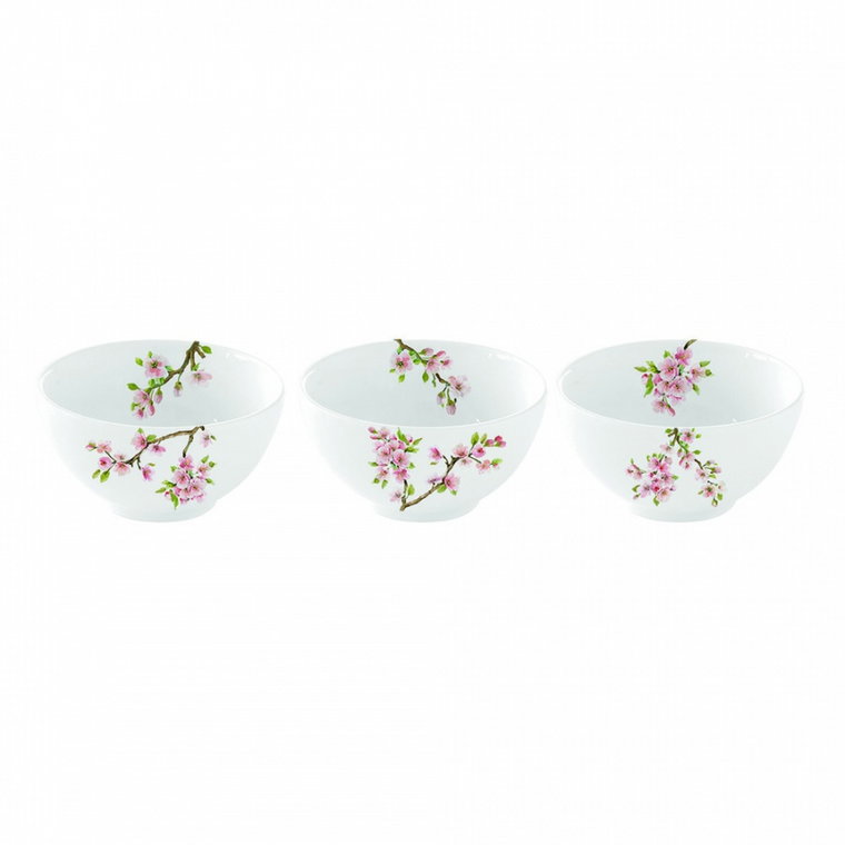 Zestaw 3 miseczek z porcelany Nuova R2S Sakura kod: 1084 SAKU