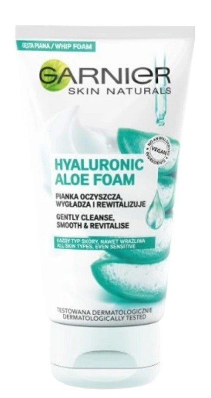 Garnier Skin Naturals Hyaluronic Aloe Pianka myjąca do twarzy