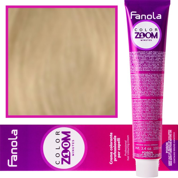 Farba Fanola Color Zoom Bardzo jasny blond 100ml