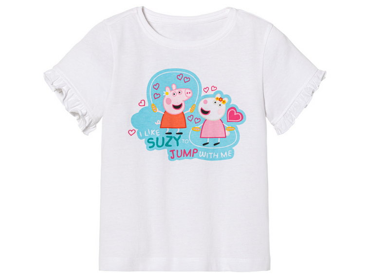 T-shirty dziecięce bawełniane z kolekcji Świnki Peppy, 2 sztuki