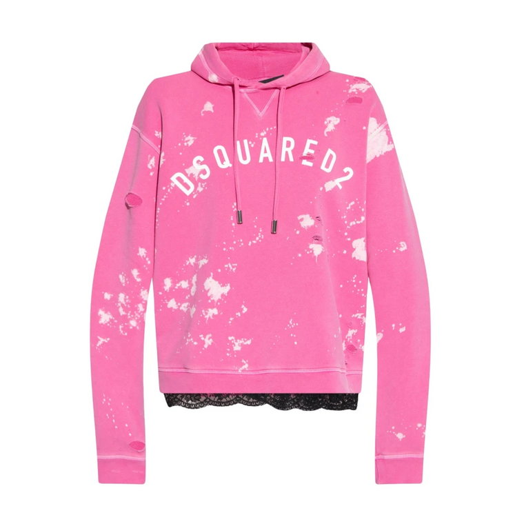 Logo Patch Hoodie Dsquared2