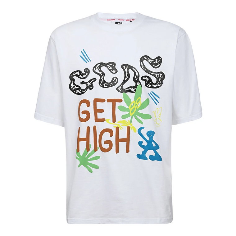 Wielobarwny High Print Oversized T-shirt Gcds