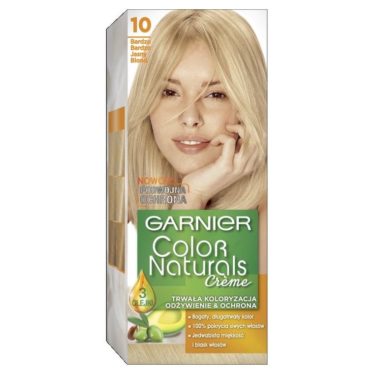 Garnier, Color Naturals Créme, Farba do włosów, 10 Bardzo bardzo jasny blond