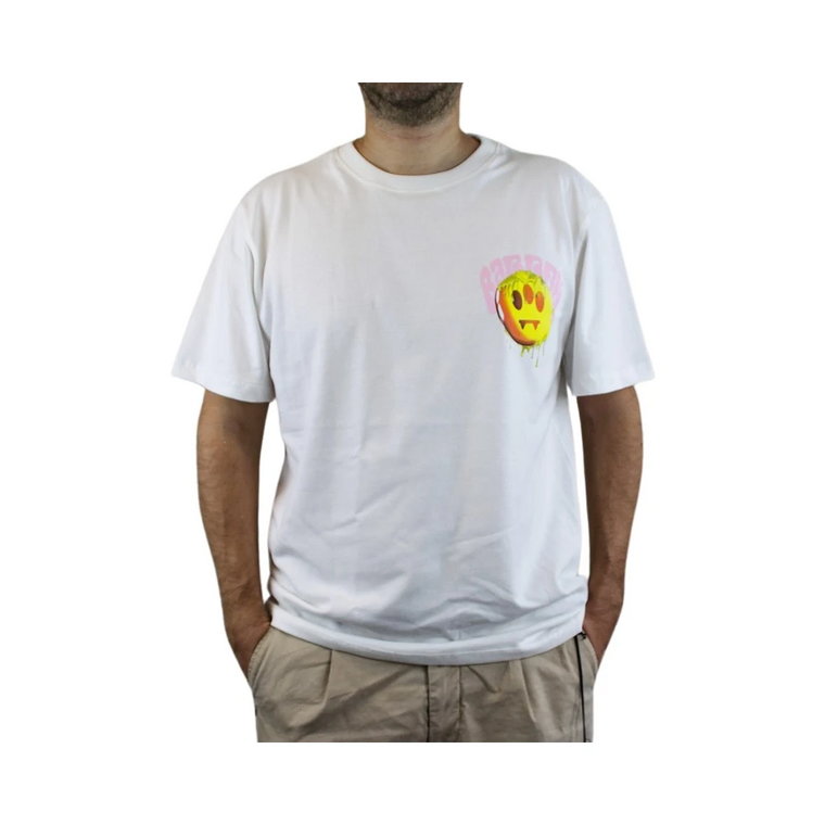 Biała koszulka z krótkim rękawem i wzorem na plecach Barrow