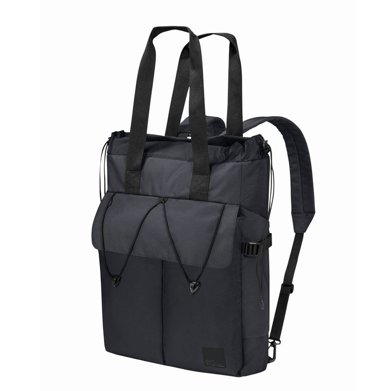 Torba miejska - plecak z kieszenią na laptopa 14" Jack Wolfskin WANDERTHIRST TOTE phantom - ONE SIZE