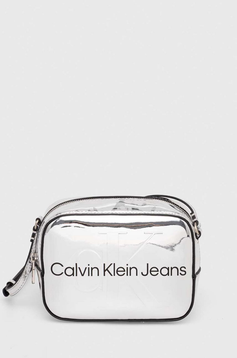 Calvin Klein Jeans torebka kolor srebrny