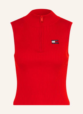 Tommy Jeans Top Z Dzianiny rot