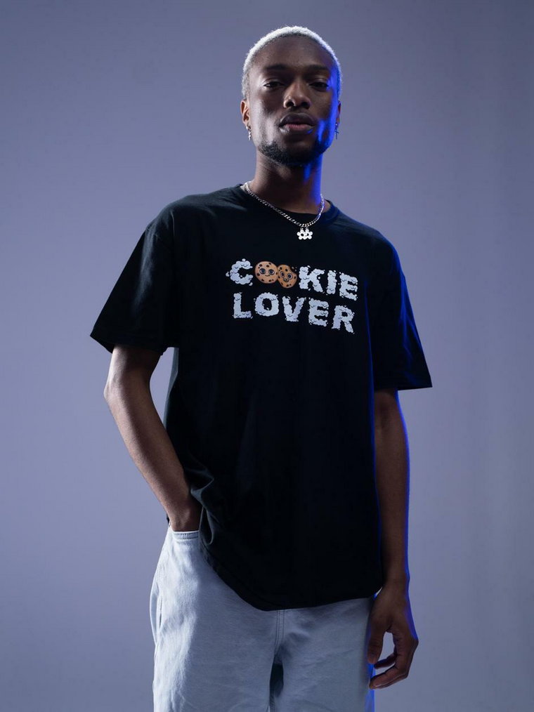 Koszulka Z Krótkim Rękawem Męska Czarna Kush Cookie Lover