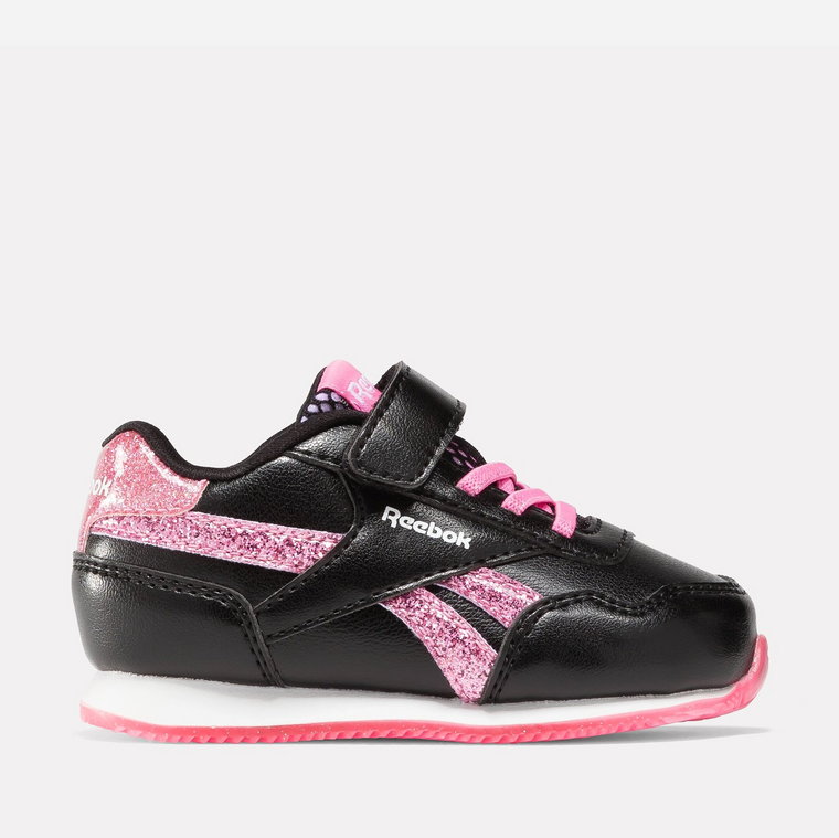 Buty sportowe dziecięce dla dziewczynki na rzepy Reebok Royal Cl Jog 100075178 26 Czarne (1200143262337). Buty sportowe dziewczęce