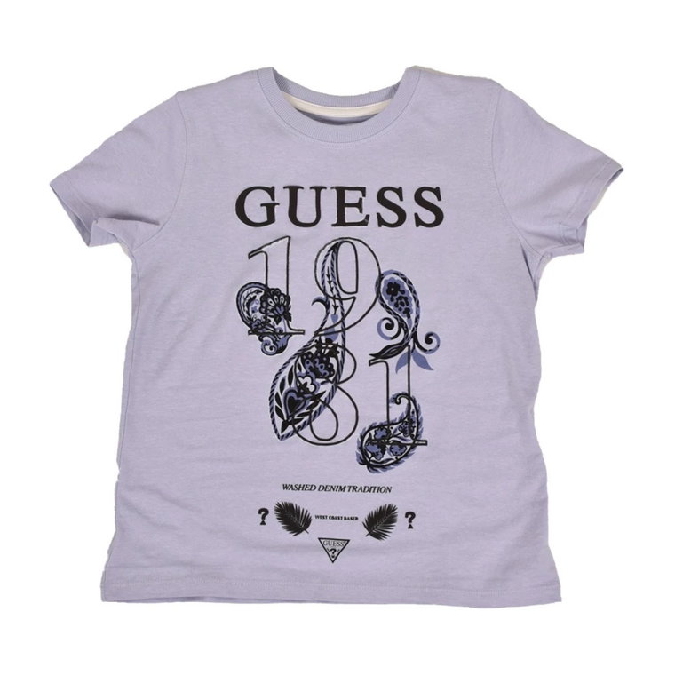 Koszulka z nadrukiem - Elegancki Styl dla Chłopców Guess