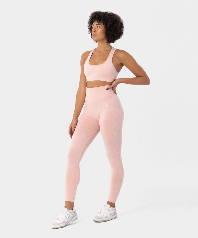 Damskie legginsy treningowe Carpatree Blaze Seamless Leggings - różowe