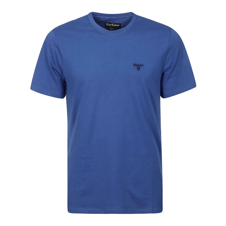 Królewsko-niebieska Koszulka z Logo Barbour