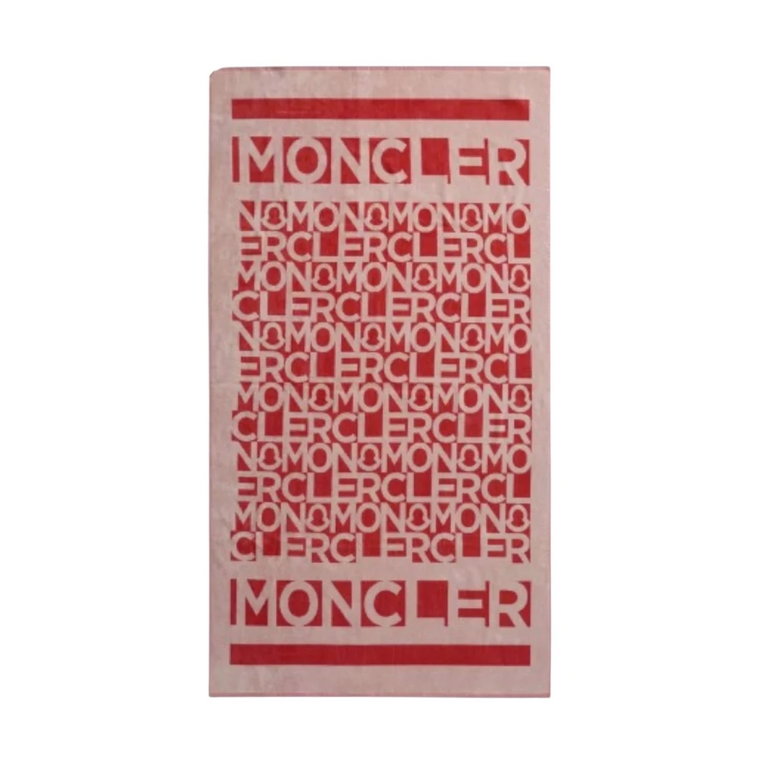 Słoneczna plażowa ręcznik z nadrukiem logo Moncler