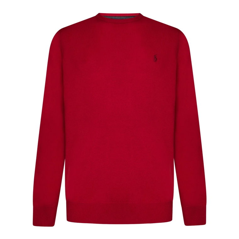 Wygodny Czerwony Sweter Męski Ralph Lauren
