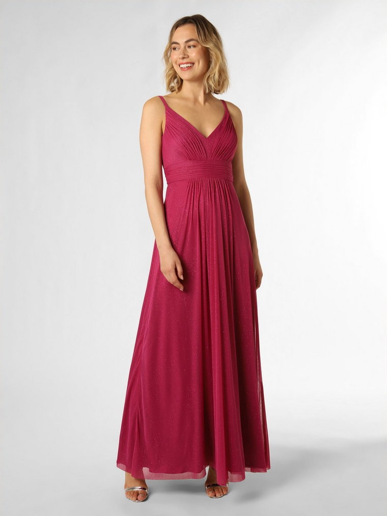 VM - Damska sukienka wieczorowa, lila|wyrazisty róż