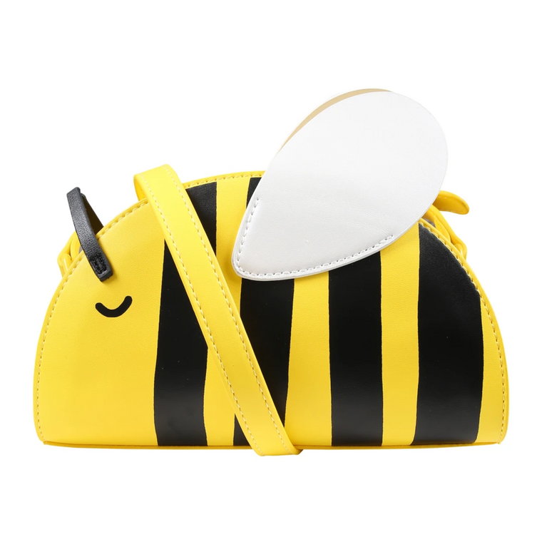 Żółta torba casual z motywem pszczoły Stella McCartney