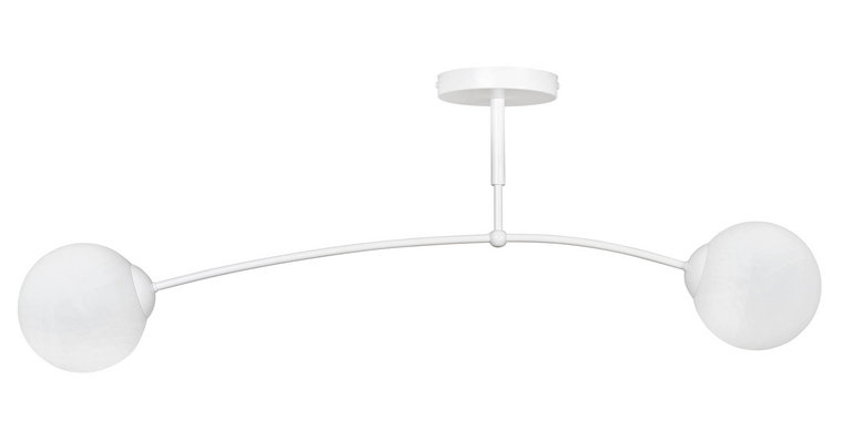 Biała nowoczesna lampa sufitowa - D070-Hirtis