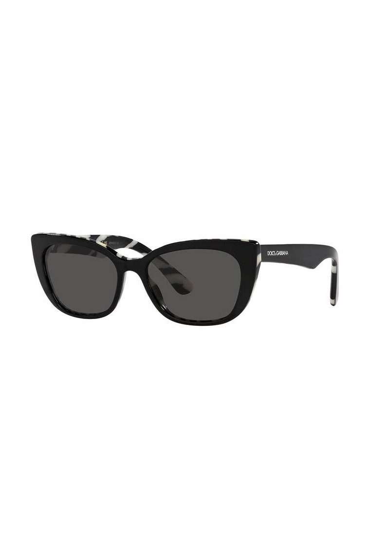 Dolce & Gabbana okulary przeciwsłoneczne dziecięce kolor czarny 0DX4427