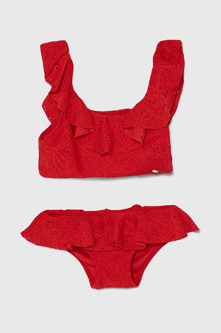 zippy dwuczęściowy strój kąpielowy dziecięcy kolor czerwony