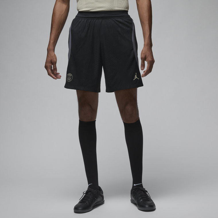 Męskie dzianinowe spodenki piłkarskie Jordan Dri-FIT ADV Paris Saint-Germain Strike Elite (wersja trzecia) - Czerń