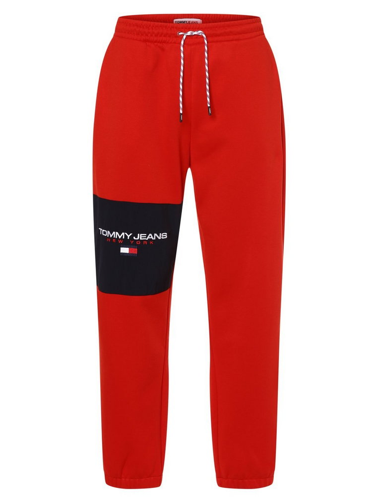 Tommy Jeans - Spodnie dresowe męskie, czerwony