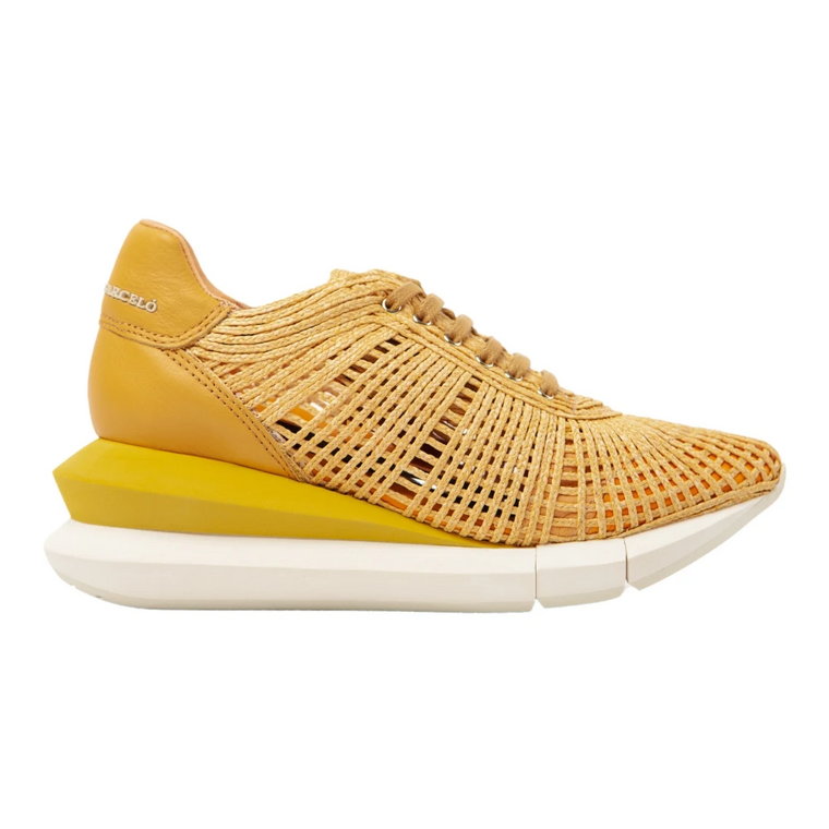 Rochelle | Cord Raffia Moustard Sneaker Paloma Barceló