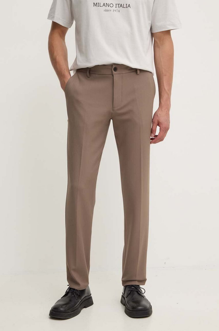 Les Deux spodnie męskie kolor beżowy proste LDM501072