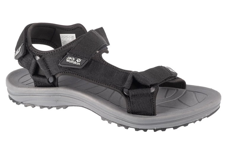 Jack Wolfskin Wave Breaker Sandal M 4052011-6000, Męskie, Czarne, sandały, tkanina, rozmiar: 42