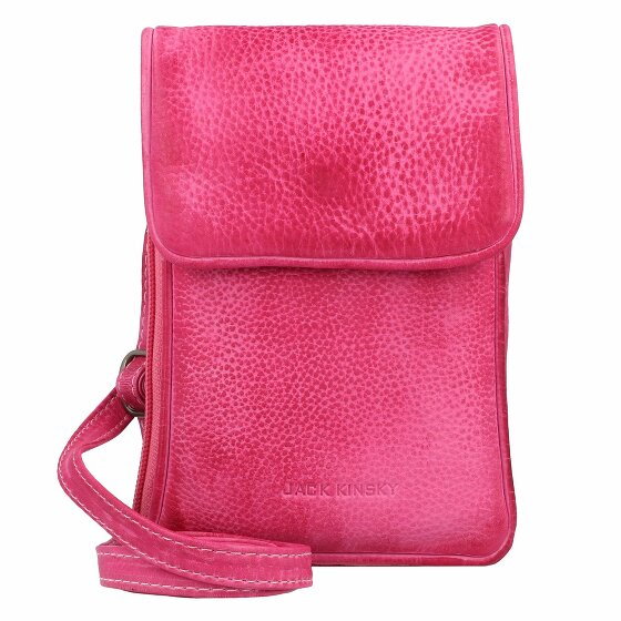 Jack Kinsky Etui na telefon Nassau RFID Skóra 9,5 cm pink