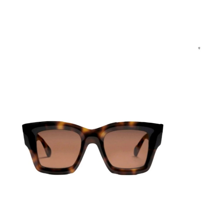 Multi-Brown Square D-Frame Okulary przeciwsłoneczne Jacquemus