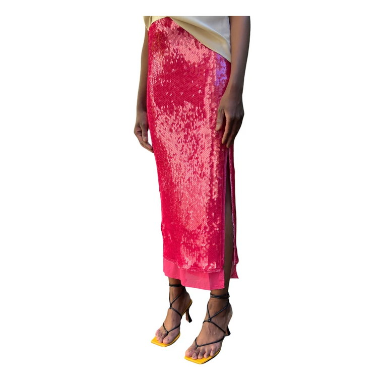 Gina sequin skirt pink Ahlvar Gallery