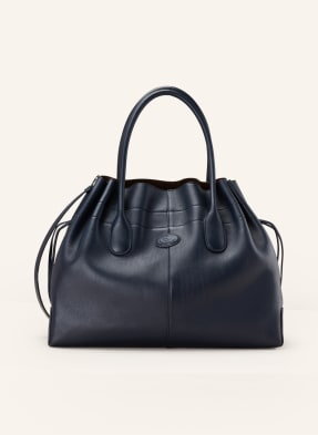 Tod's Torba Shopper Di Medium Z Saszetką blau