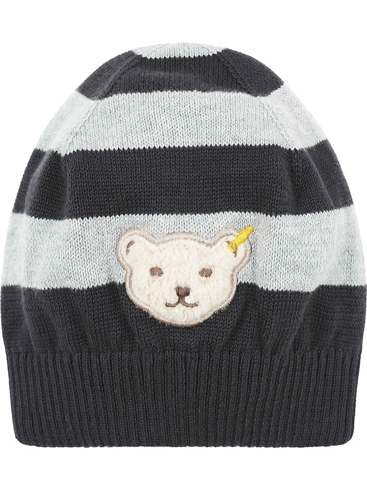 Steiff Czapka beanie w kolorze czarnym