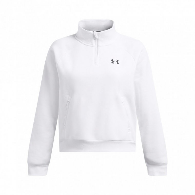 Damska bluza treningowa Under Armour UA  Armour Fleece Pro  Zip - biała