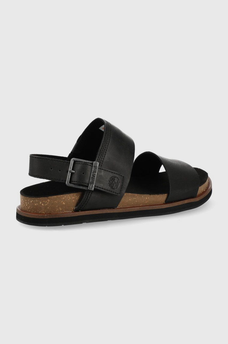 Timberland sandały skórzane Amalfi Vibes 2Band Sandal męskie kolor czarny TB0A2CET0151