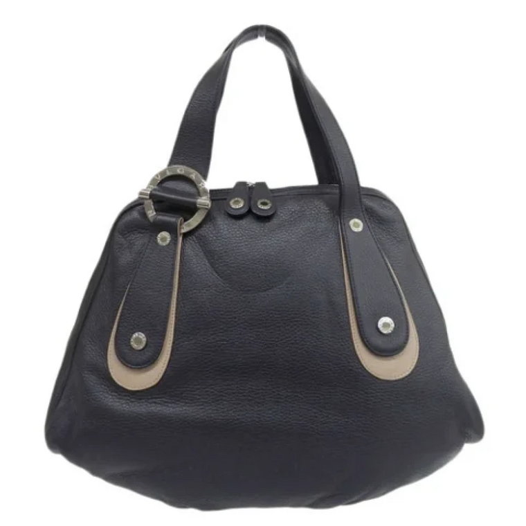 Pre-owned Leather handbags Bvlgari Vintage