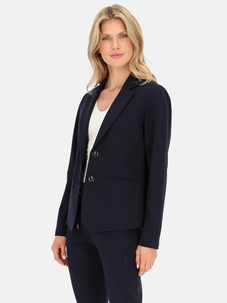 Elegancka i dopasowana granatowa marynarka na guziki Red Button Blazer