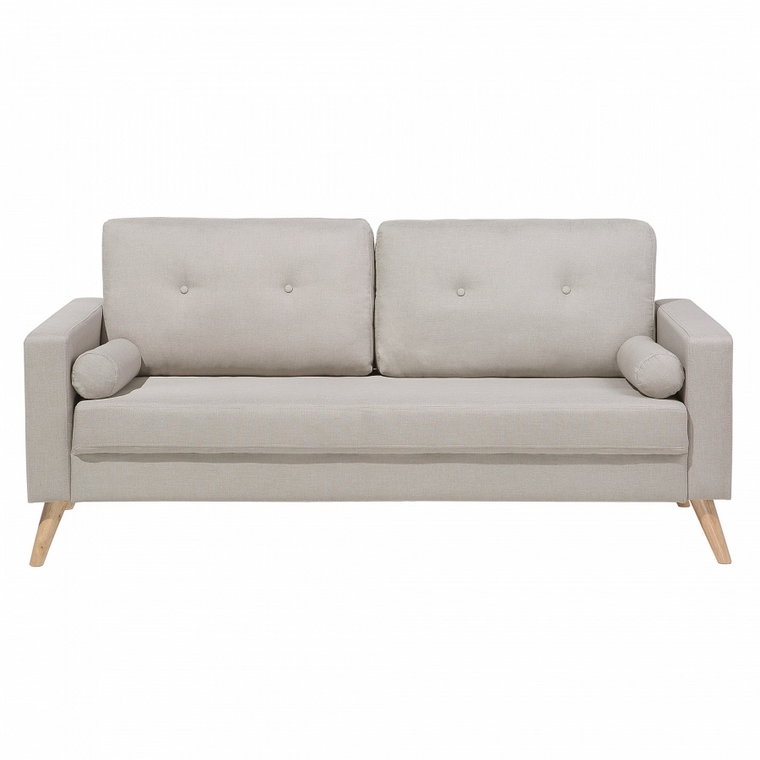 Sofa dwuosobowa tapicerowana jasnobeżowa Marcello BLmeble kod: 4260602372998