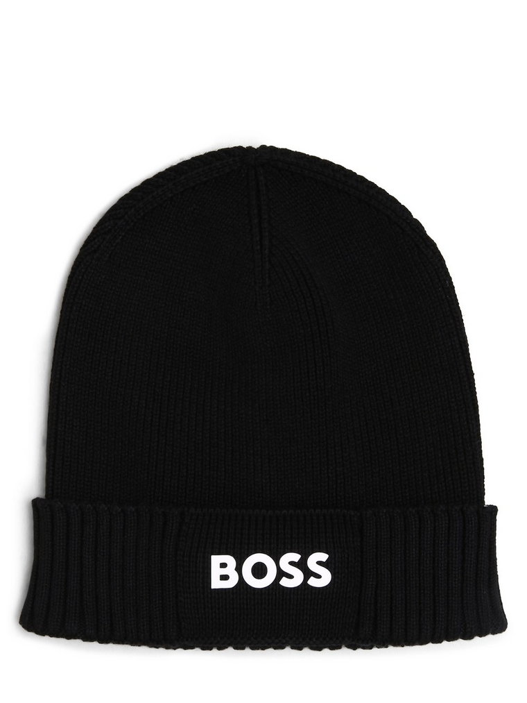 BOSS Green - Czapka męska  Asic_Beanie-X, czarny