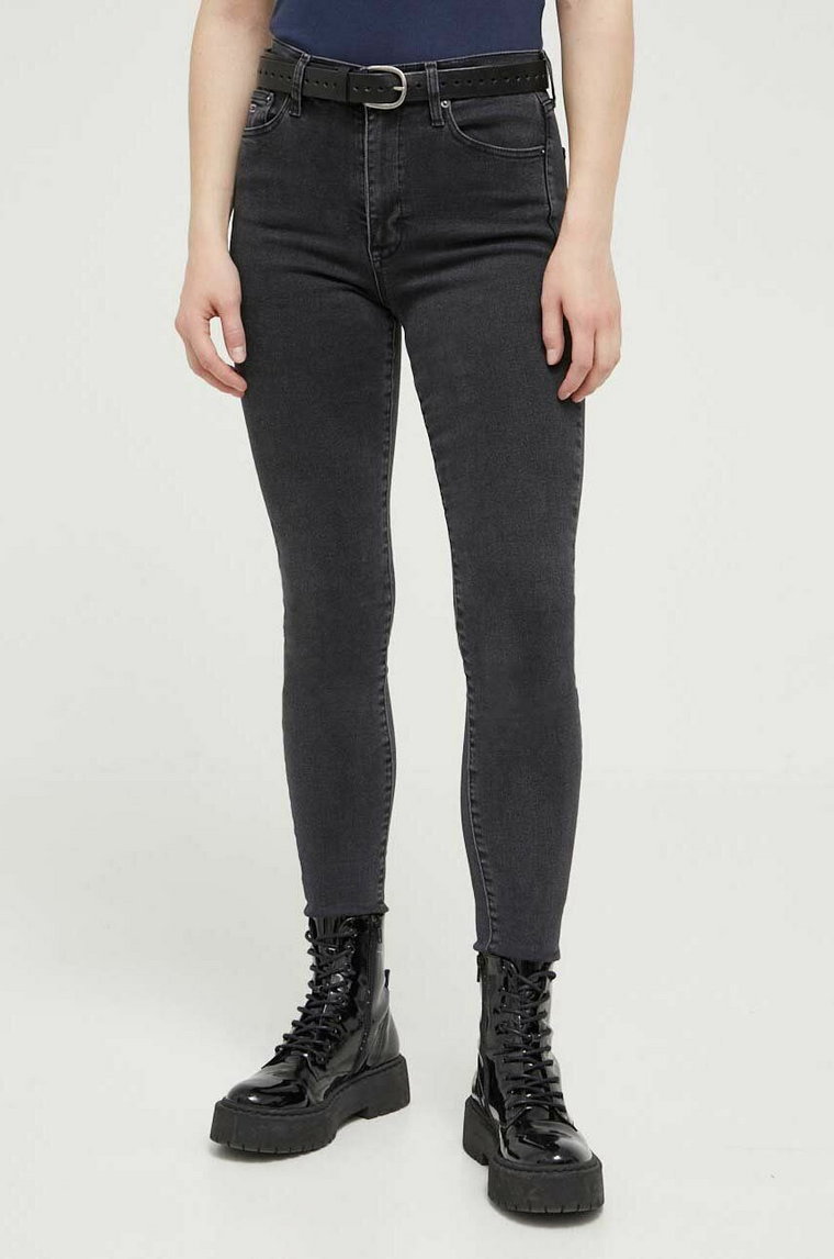 Tommy Jeans jeansy damskie kolor czarny