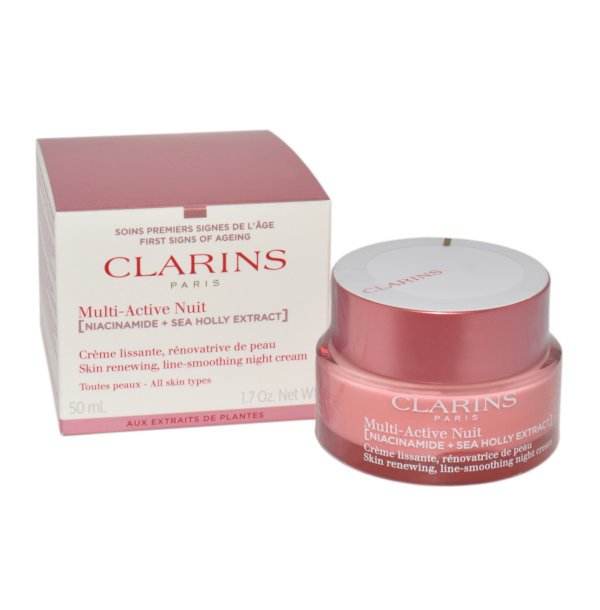 Clarins, Multi-active Creme Nuit Skin Renewing Line-smoothing Night Cream All Skin Types, Krem do twarzy, 50ml